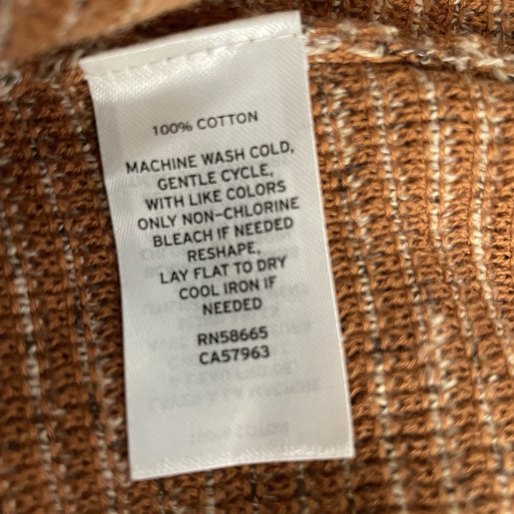 Treasure & Bond Nordstrom Size L Brown Mens Soft Crew Neck Sweater - Picture 10 of 15